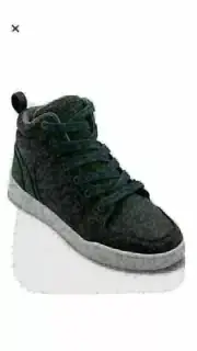 Boys Art Class Sneakers Geoff High Top Zipper & Lace Up Gray Size 3