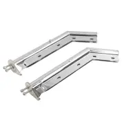 28" Stainless Steel 45° Angled Spring Loaded Mud Flap Hanger 1.125" Bolt Spacing