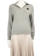 Grey Wool Knit Jumper