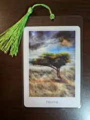 TRUTH Bookmark Oracle Sacred Deck Card NEW Destiny Gift Tarot Art TREE FIELD