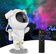 Bargainpop Astronaut Night Light Projector for Kids LED Night Lamp Star Projector Galaxy Lighting Ceiling Stars with Remote Control for Bedroom, Nursery Children Room