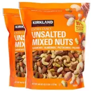 2x Kirkland Signature Unsalted Mixed Nuts 1.13kg