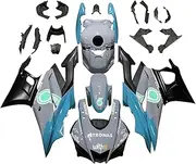Areyourshop Motorcycle Fairing Injection Fairing Set Fairing Kit Injection Mold ABS Plastic Bodywork Fairings Pre-Drilled Holes Easy Installation