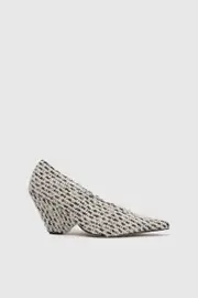 Rhys Braided Pump in Cream Black - CAMILLA AND MARC® C&M