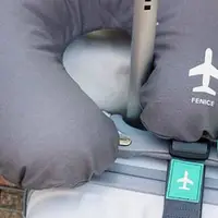 在飛比找金石堂優惠-【FENICE】飛機造型旅行用頸枕（灰）