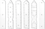 Wallet Leather Acrylic Templates - Set of 6 Transparent Acrylic Wallet Pattern Stencil - for Beginners Adults Craft Enthusiasts Hobby Crafting