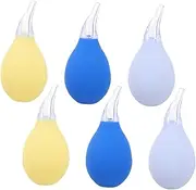 Vaguelly 6pcs Nasal for Boy Girl Manual Nose Suction Cleaner Safe Design Easy to Use for Clearing Congestion Comfortable for Tender Nostrils Random Color