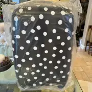 Pottery Barn Teen Emily & Merit Hard Sided 22” Carry On Luggage Black White