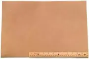 Suede Cowhide Leather, Light-Medium Weight Boot Leather Sand Color Pre-Cut...