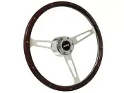 1967-68 Chevrolet Camaro IROC 6-Bolt Rivet Espresso Wood Steering Wheel Kit, Z28 (for: Chevrolet)