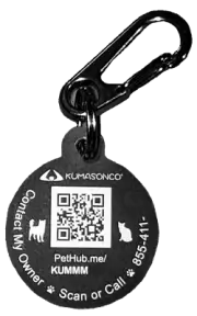 Smart Web Enabled Pet ID Tag with QR Code