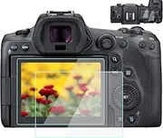 R3 Screen Protector for Canon EOS R3 R5 Camera (2 TOP & 2 LCD Screen), KOMET 9H Tempered Glass Anti-Scrach Anti-Bubble Anti-Dust