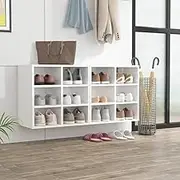 Shoe Cabinets 2 pcs High Gloss White 52.5x30x50 cm Storage Furniture