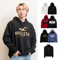 在飛比找momo購物網優惠-【HOLLISTER Co】海鷗 男版 設計款 帽T 長袖 