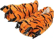 [Yardenfun] Dinosaur Shoes Slippers Funny Toe Slippers Fish Slides Slippers Soft Lobster Slippers Hobbit Feet Slippers Cross Animals Indoor Slippers The Brown