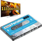 Kinhank 500G Portable External Game Hard Drive Disk, Built-in 111000+ Games
