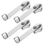 4pcs Zipper Pull Replacement Zipper Repair Zipper Slider Pull Tab Metal Zipper