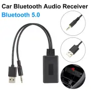 Bluetooth5.0 Receiver Adapter USB 3.5mm Jack Stereo CD Audio For Car AUX Speaker