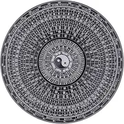 XIASABA Metal Fingertip Rotation Toy for Kids and Adults Tai Ji Eight Trigram Compass Design 8cm