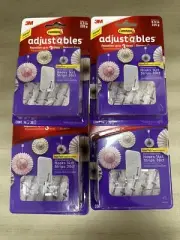 4x Pack Command Adjustables Repositionable 14 Clip/30 Strip (17830CLR-14ES)