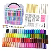Polymer Clay, 82 Colors Clay Kit, Oven Bake Modeling Clay, Creative Polymer