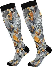 [Caihoyu] Compression Socks For Women And Men Compression Sock 15-20 mmHg for Nurses, Pregnancy, Flying, Running,Travel