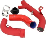 Fit for TTS R20 Golf 5 6 Golf R ED30 Mk5 ED35 Mk6/fit for Scirocco R Mk3/ A3 S3 2.0 TFSI K04 EA113 Turbo Discharge Pipe(MK5-TP-B RED)