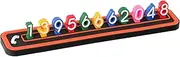 HAWILLOSCH 1 Set Parking Card Number Hello Holder Plate Badge Shoe Decoration Charms Automobile Accessories Decorations Park Stop Sign Ornament Orange PVC