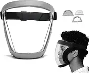 Komax Face Shield, Komax - Anti-Dust & Fog-Free Face Shield, Anti-Dust and Fog-Resistant Face Shield, Anti-Fog Protective Full Face Shield, Safety Face Shield, Grinding Shield Face Mask (Grey)