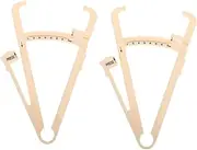 2pcs Caliper Scale Body Composition Monitor Accurate Fat Measurer Metric Inches Graduations