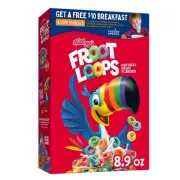 Kellogg’s Froot Loops Breakfast Cereal, Kids Cereal, Family Breakfast, Origin...