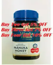 New Manuka Health MGO 263+ Manuka Honey, Pure, 17.6oz UMF 10+, Exp: Year of 2026