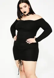 Not Answering Ruched Dress