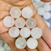 10PC Natural clear quartz sphere crystal ball reiki healing 15mm