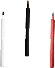 Vaguelly 3pcs Retractable Lipstick Brush Set Lip Makeup Applicator Brush Eyeshadow Brush Travel Lip Brush for Daily Use for Women on Birthday Christmas New Year