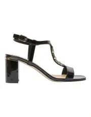 [Easy Steps] Unicorn Sandals in Black Patent