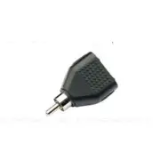 RCA Plug 2X 3.5mm Mono Audio Socket Adapter Splitter UK