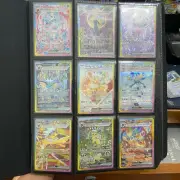 Pokemon Indonesia Set 9 Cards Eeveelution Umbreon EX SV8a SAR Terastal Festival