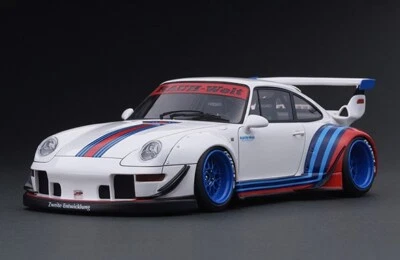 *SUPER RARE* IG1957 Ignition Model 1/18 RWB 993 White / Blue / Red Porsche 911