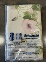 Vintage Springmaid Bill Blass 2 King Pillowcases Floral New Sealed Non Iron Perc