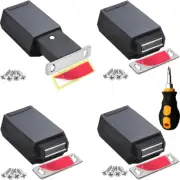 Magnetic Push to Open Cabinet Hardware 4Pack Heavy Duty Push Latch & Lock for