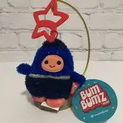Bum Bumz Cosmic Bunz Rafa Blue Rocket Spaceship 3.5in Clip On Plush Russ New
