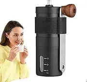 Bean Grinder - Manual Coffee Grinder, Stainless Steel Manual Grinder, Portable Coffee Bean Grinder, Removable Manual Machine for Home Camping