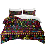 Multi Colored Geometric Pattern Quilt Cover