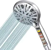 Filtered Shower Head, 9 Spray Setting Handheld Showerhead with High Pressure Spr