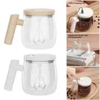 400ml with Lid Coffee Cup Rechargeable Glass Cup Durable Electric Mixing Cup