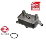Engine Oil Cooler Assembly & Seal Ring CLC24000P for Mercedes - FEBI BLISTEIN