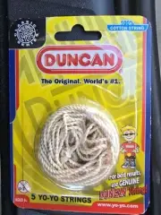 Duncan Highly Durable Yo Yo Strings for Plastic 5 Pack White (100% Cotton) New