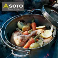 在飛比找momo購物網優惠-【SOTO】不鏽鋼荷蘭鍋10吋 ST-910(荷蘭鍋 野炊萬