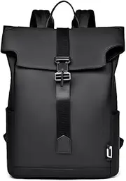 Large Capacity Waterproof Backpack, Multifunctional Travel Bag with Luggage Strap, Unisex Design for Office, College